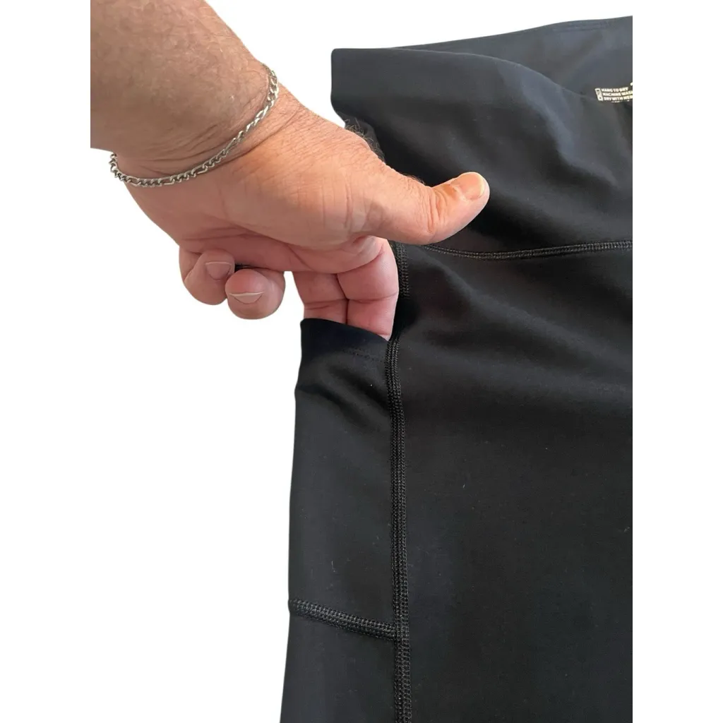 Fengbay Yoga Pants 2 Pack Womens XL Blue Black High Waist Pocket Tummy Control - Image 6