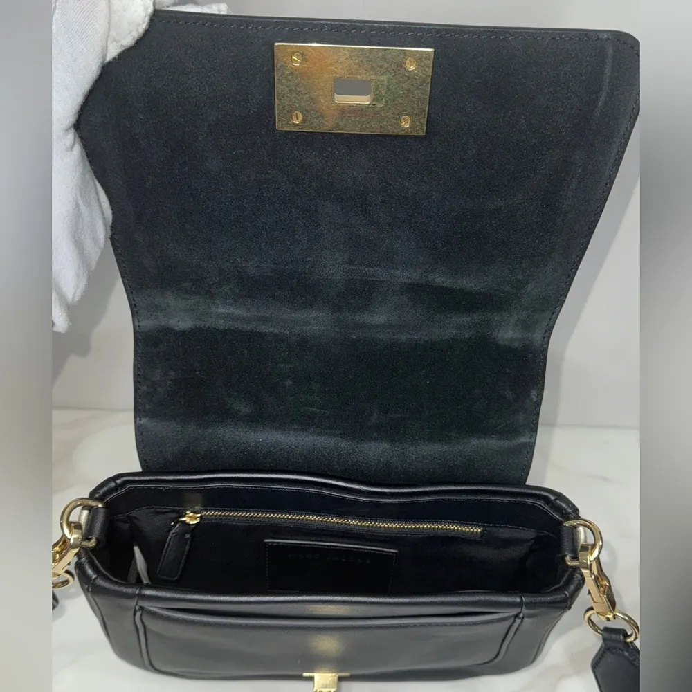 Marc Jacobs Leather Crossbody Bag | Black - Image 5