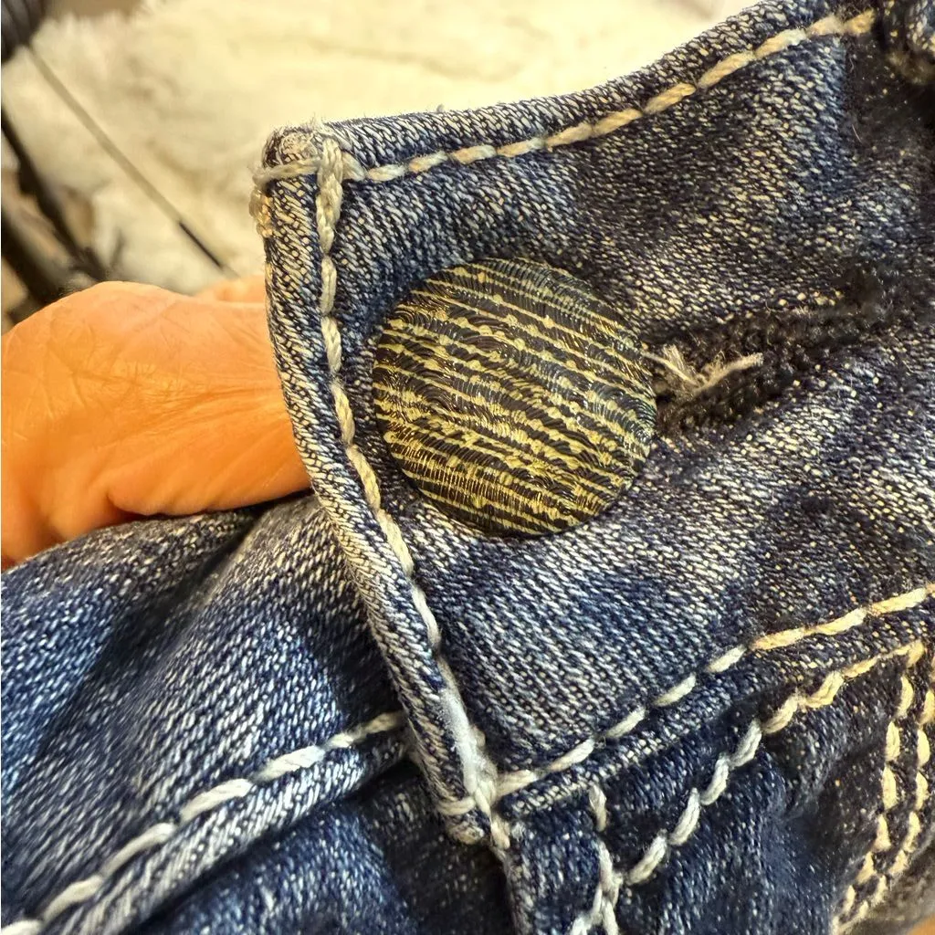 Ariat REAL Womens MidRise Stretch Boot Cut Jeans Size 29 S Denim Blue Western - Image 6