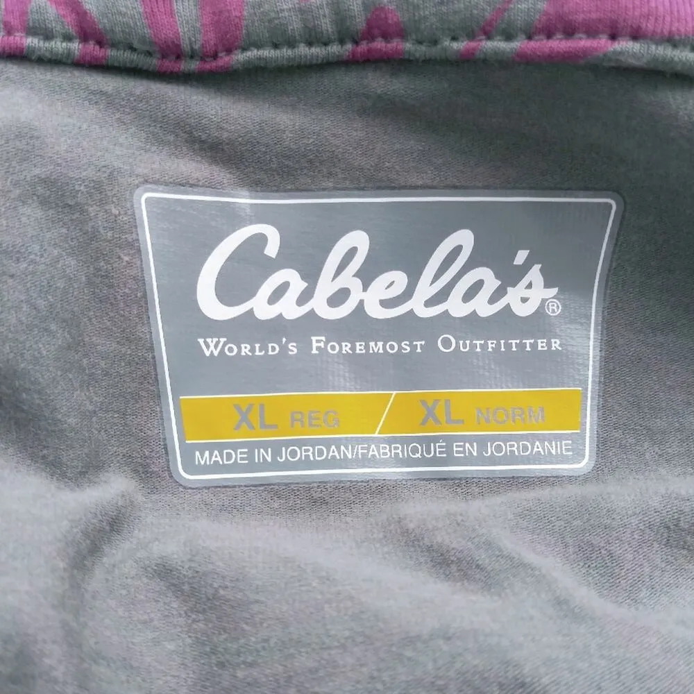 Cabelas Gray Pink Design Hooded Long Sleeve Dress Athleisure  Size XL - Image 8