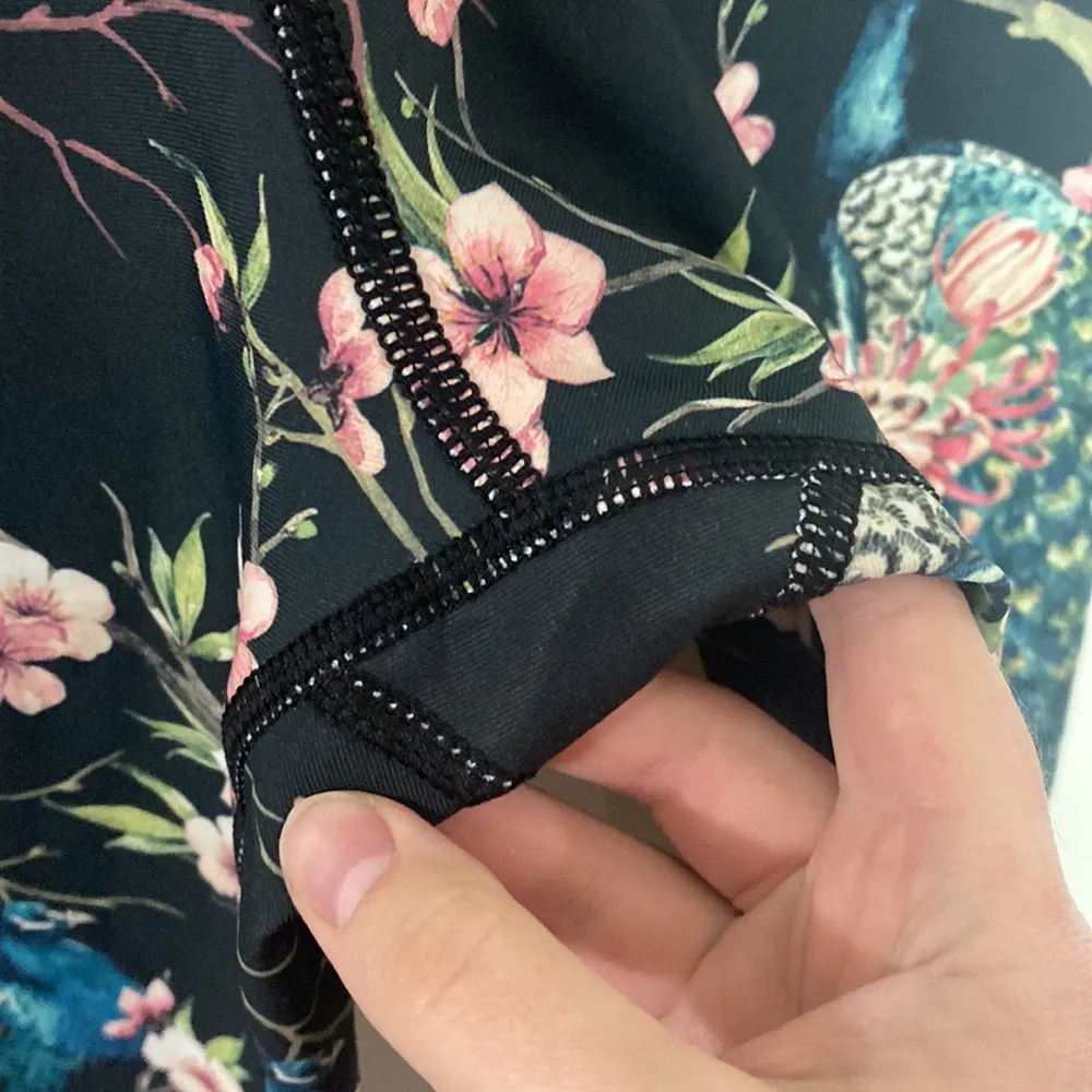 Evolution and Creation tropical floral print high rise yoga leggings size S - Image 4