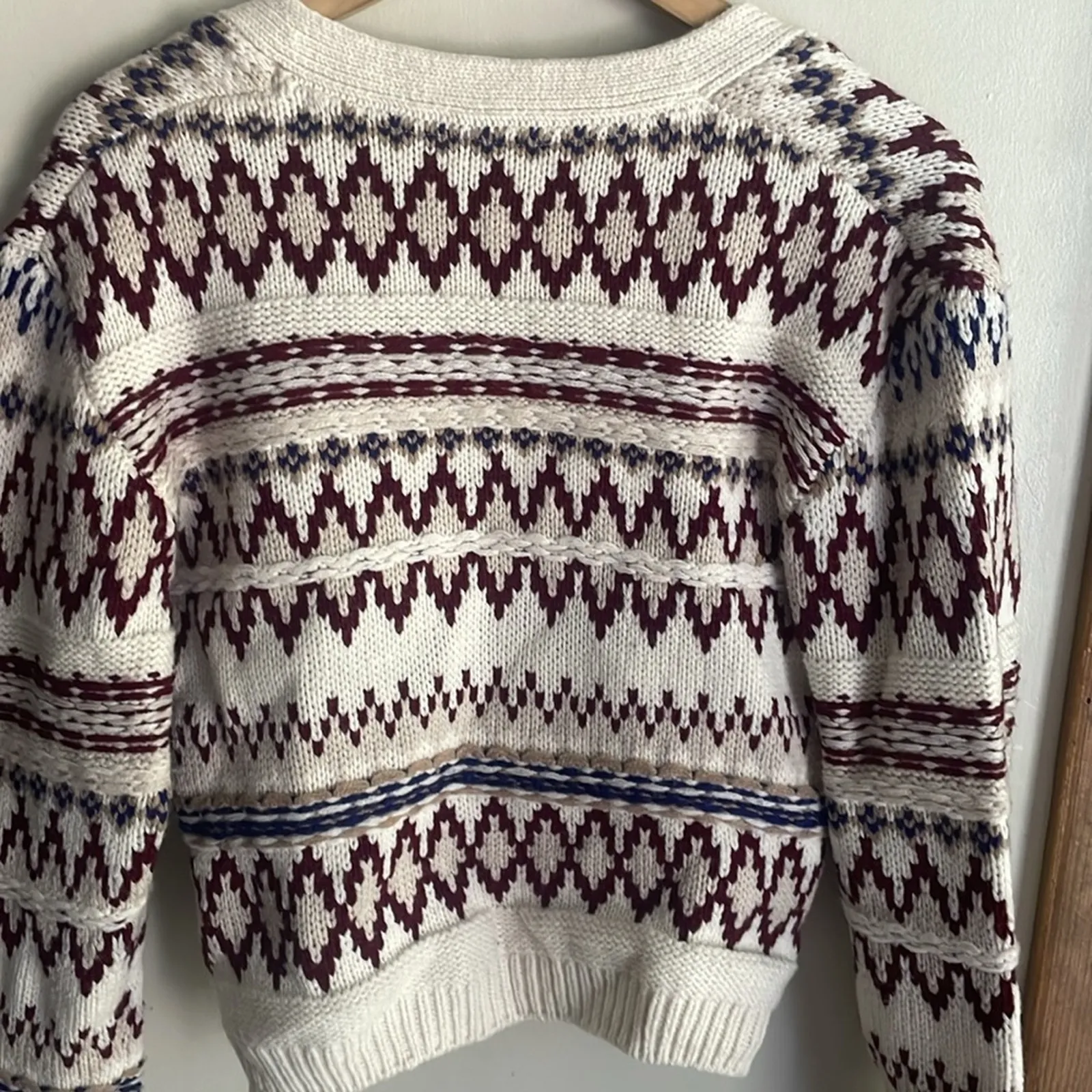 RAG & BONE Willow Fair Isle Wool Cardigan - Image 12