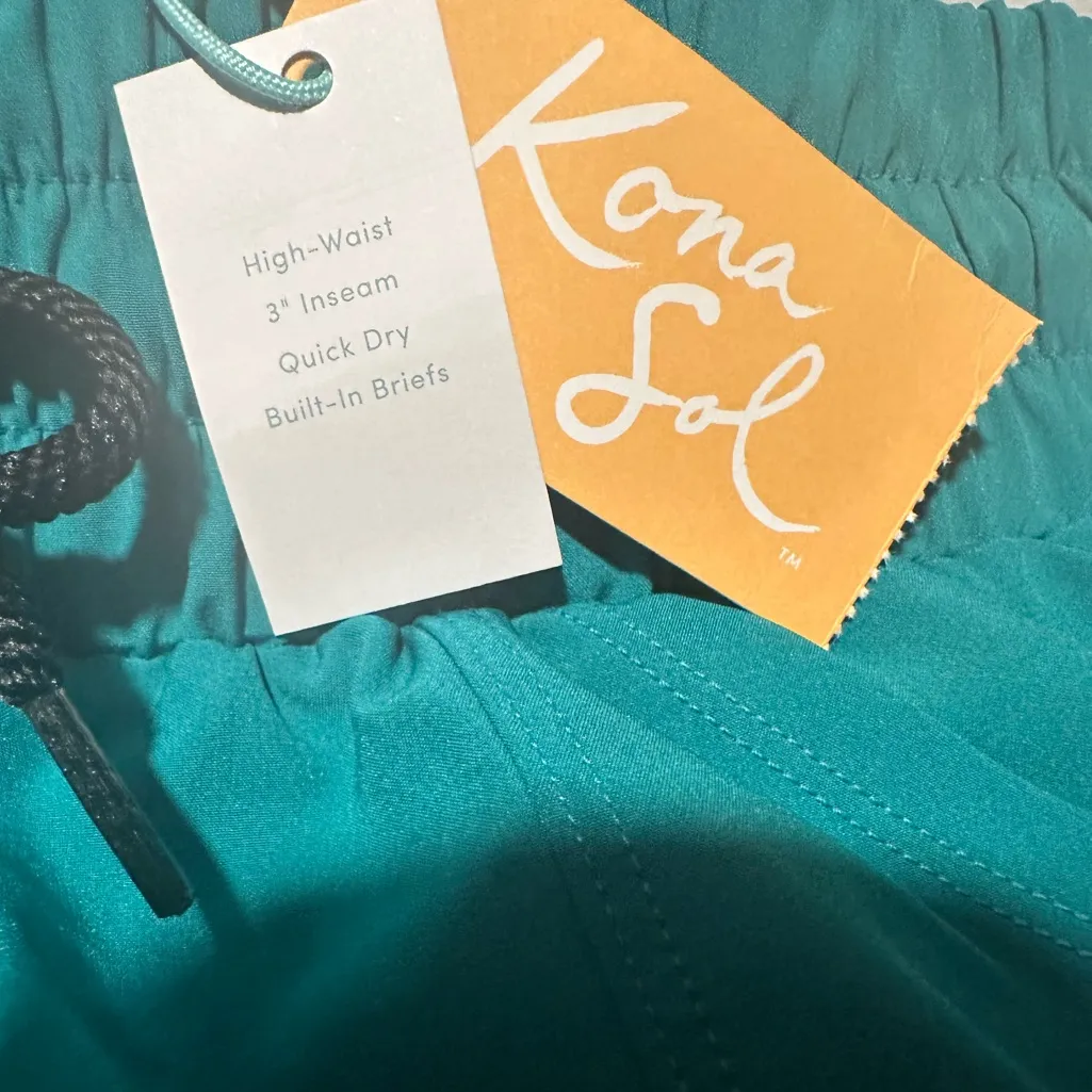 Kona Sol Teal Athletic sea green Shorts - Image 4