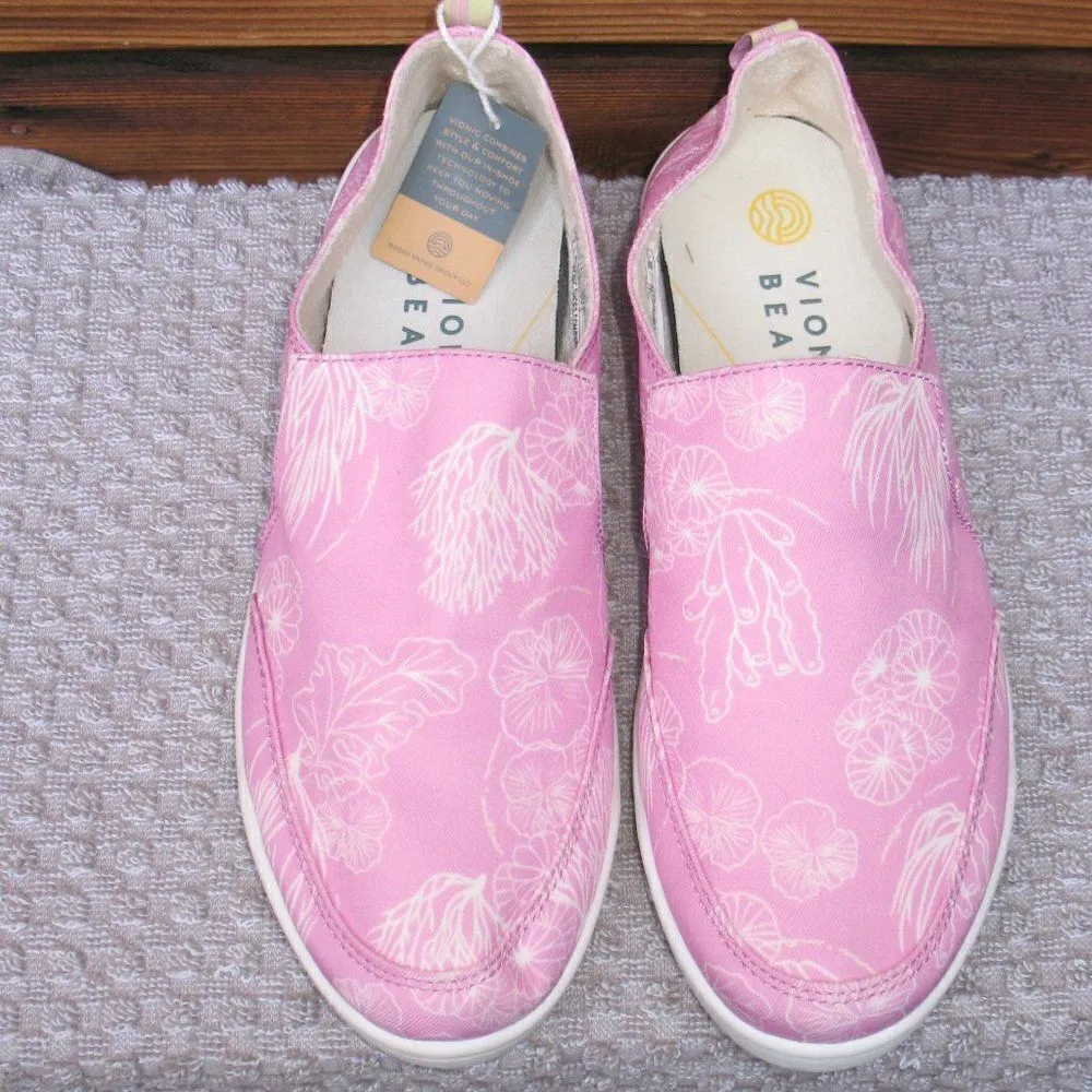Vionic Women’s 7 Malibu Slip on Flats Shoes Jellyfish Pink - Image 3