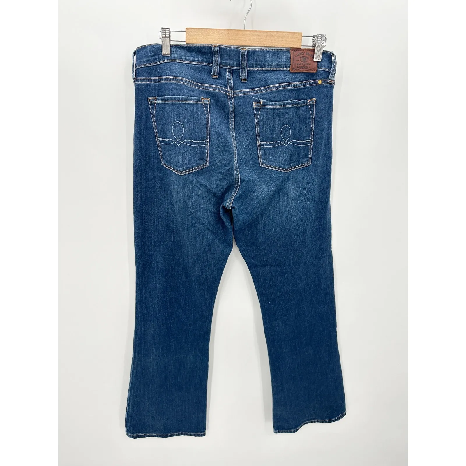 Lucky Brand Medium Wash Sofia Boot Ankle Denim Jeans Womens Size 14/32 - Image 2