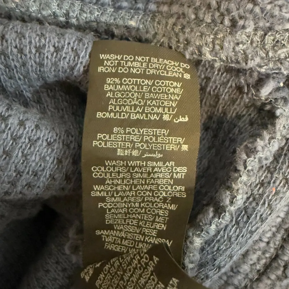 Sweaty Betty Bouclé Funnel Neck Sweatshirt Pullover Women's Medium 8-10 Blue - Image 15