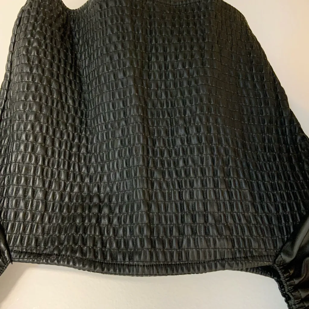 Fab’rik Faux‎ Leather top - Image 2