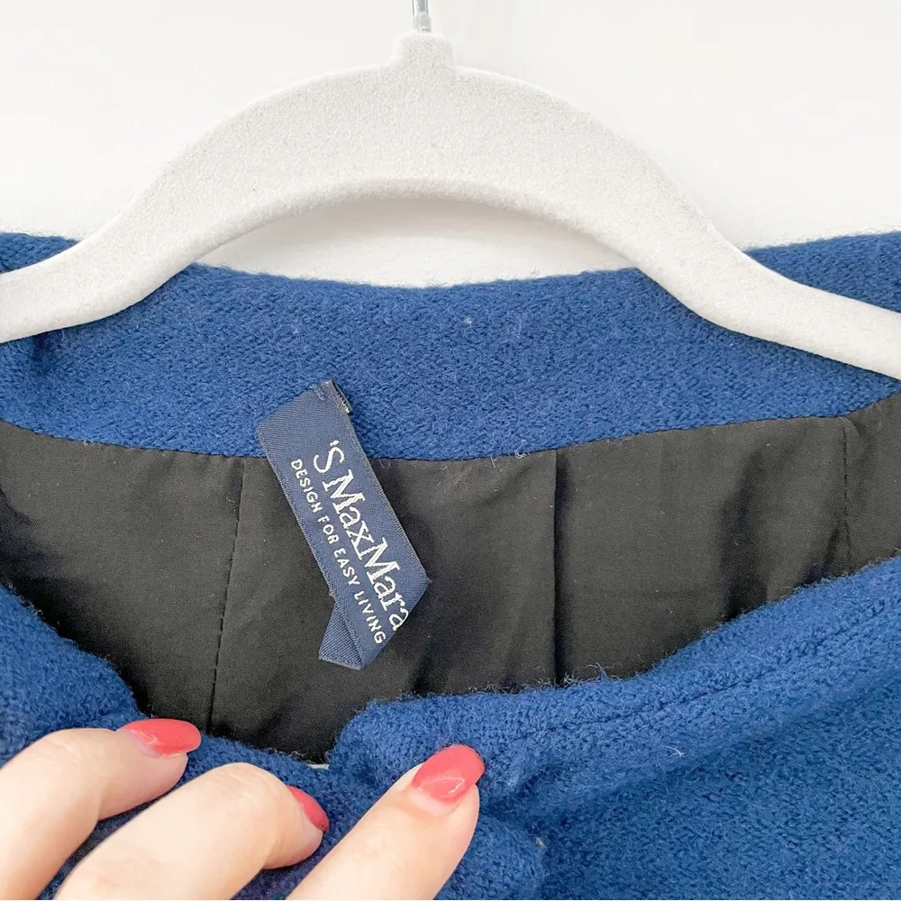 Max Mara ‘S  Wool Pea Coat Jacket - Image 6