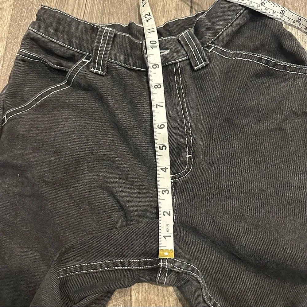 Brandy Melville Jeans Womens Small Black Jeans Carpenter J Galt Cotton Straight - Image 3