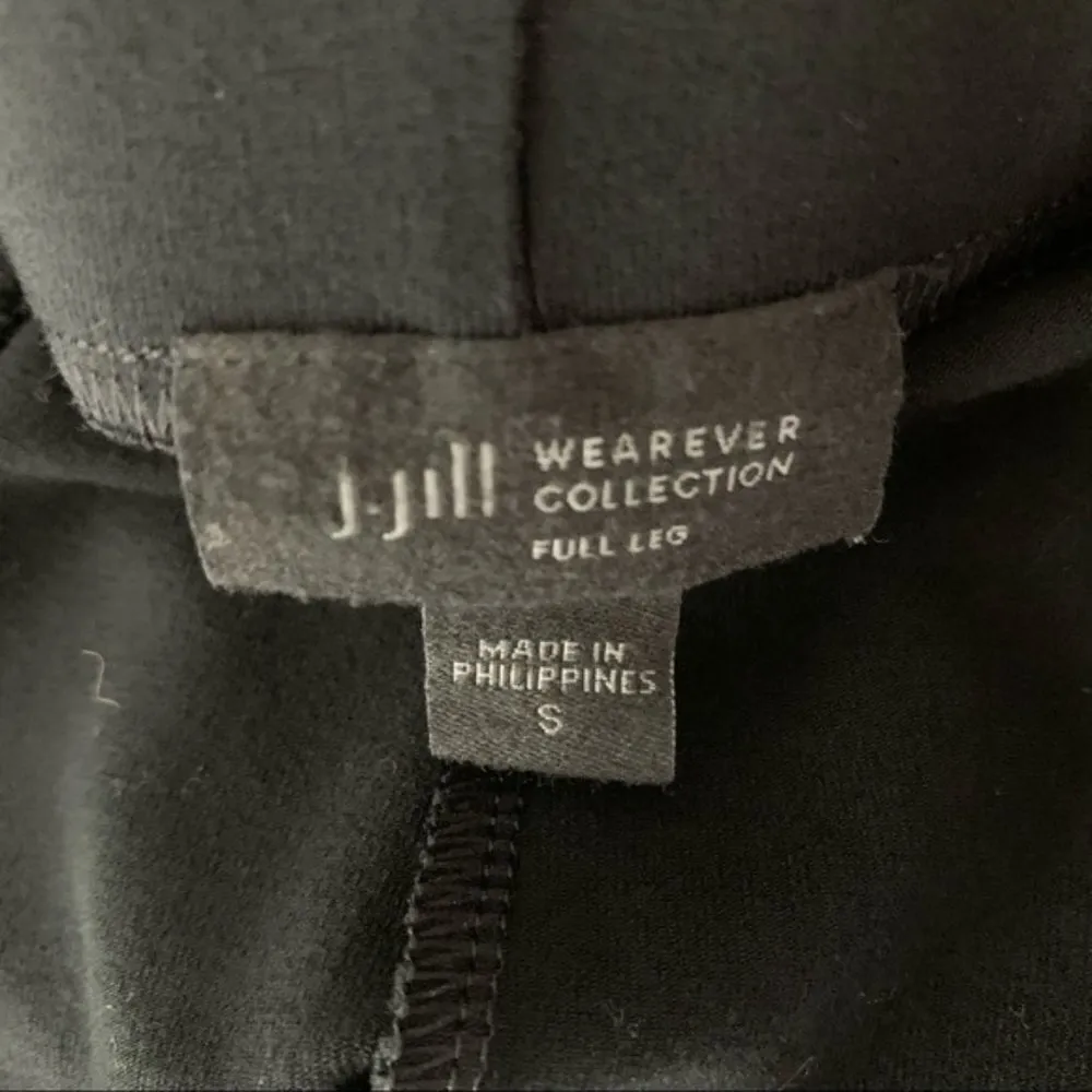 J. Jill‎ Full Leg Pull On Pants Track Pants Small Black - Image 5