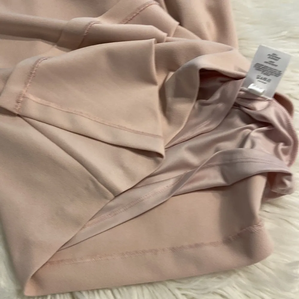 EXPRESS light pink  Tan Sleeveless Sheath Dress V-neck Cocktail size XS excellen - Image 7