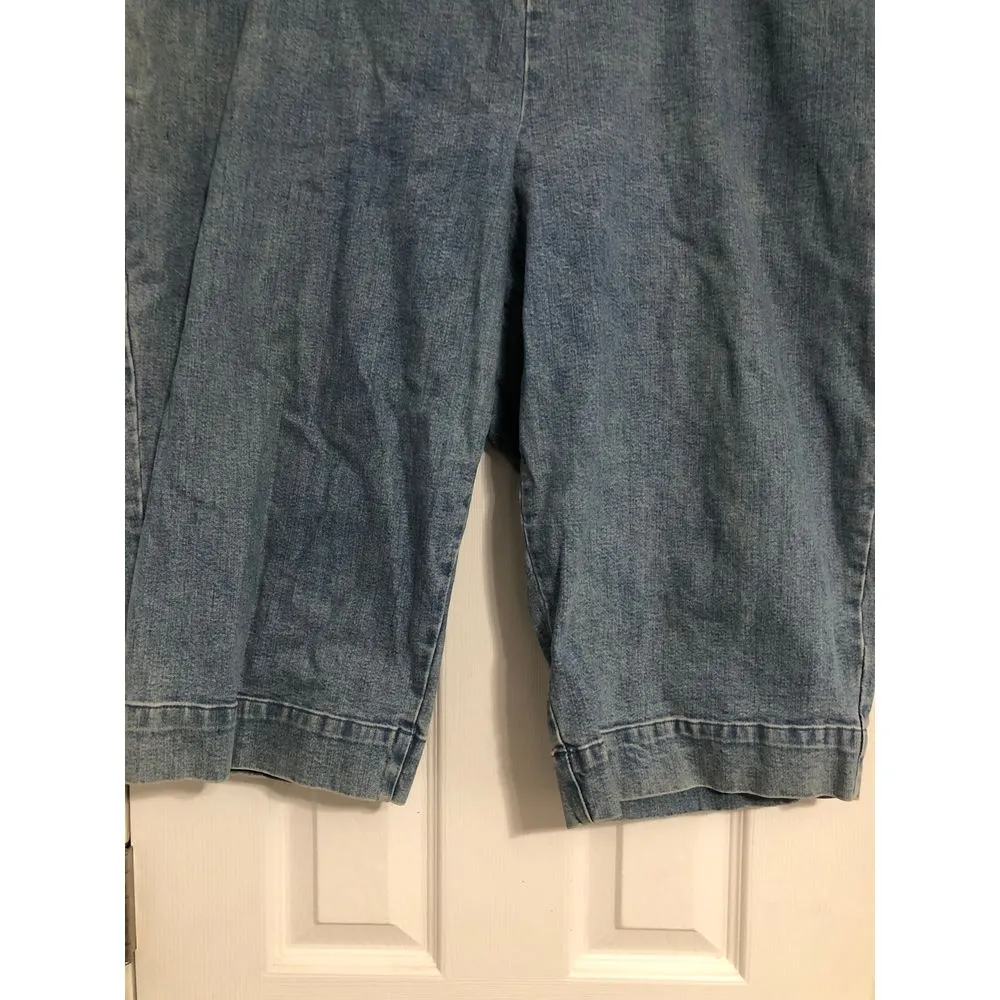 Lauren Ralph Lauren Jeans Co women's plus size 22W‎ capris denim side zipper - Image 4