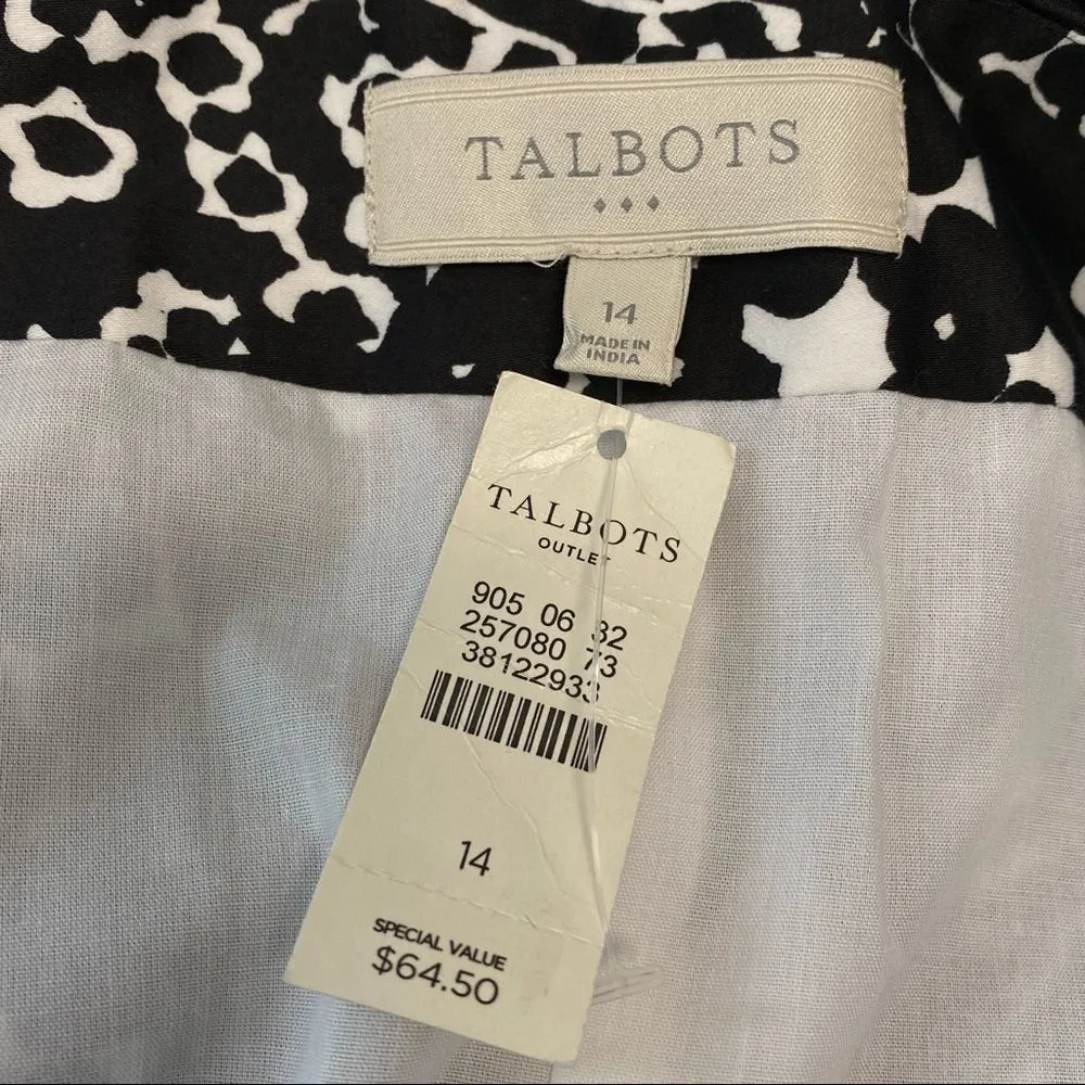 Plus Size 14 Black White Pleated Skirt - Image 3