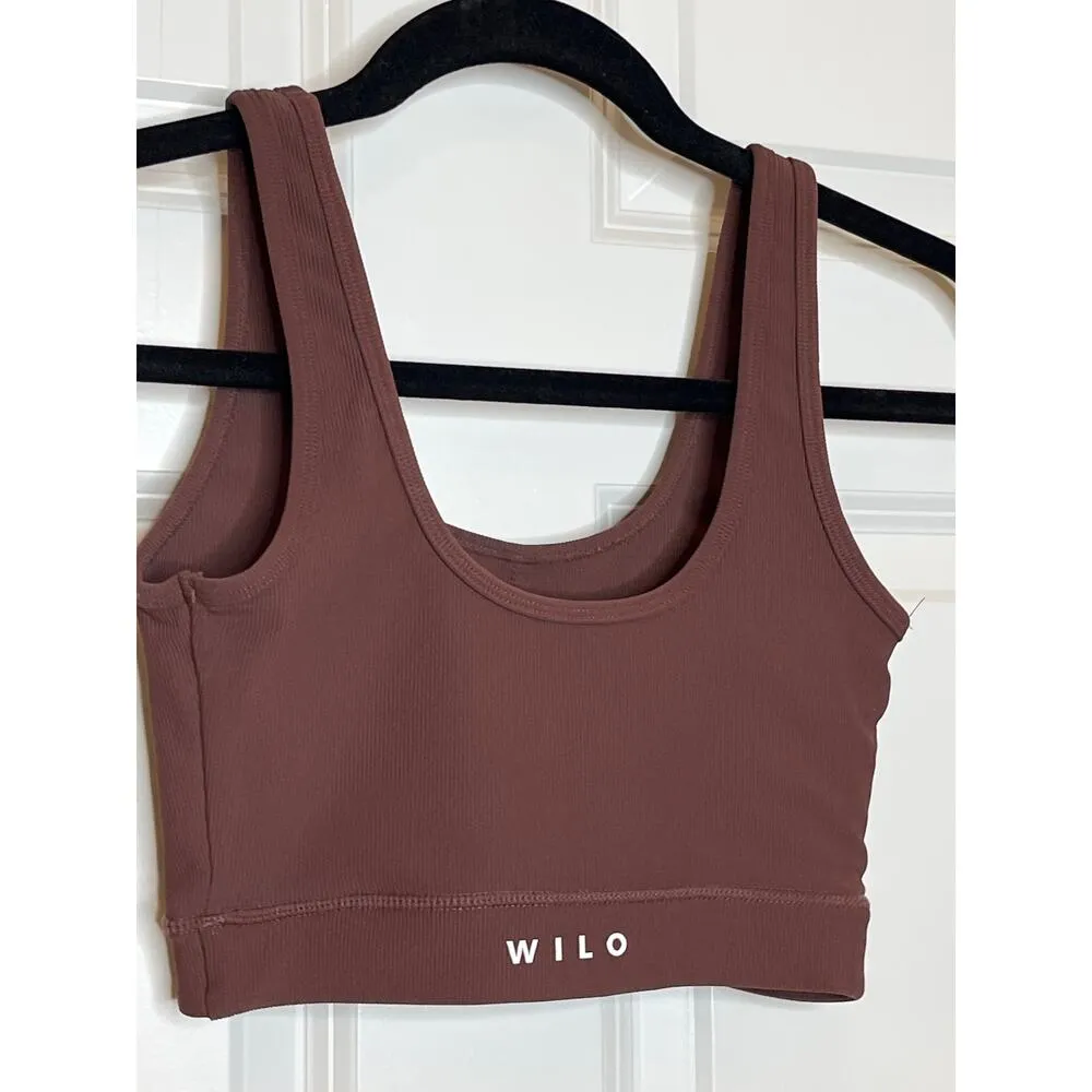 Wilo Brown XS Sports Bra Micro Ribbed - Image 2