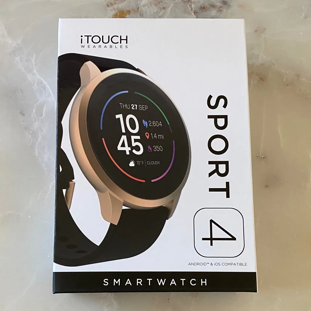 NWT iTouch Sport 4 Fitness Smart Watch Black - Image 4