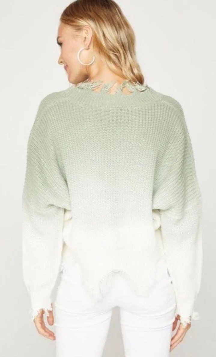 Below Deck Distressed Ombre Sweater - Image 5