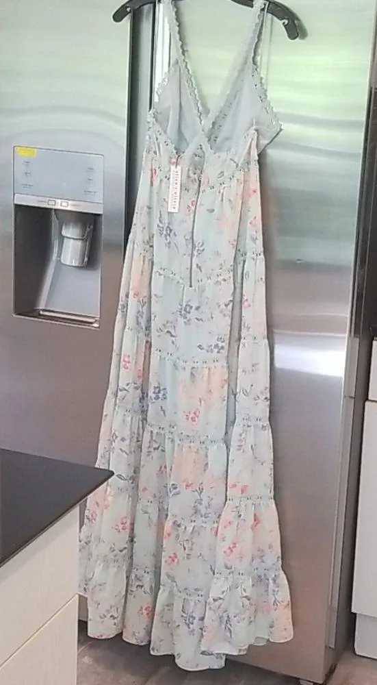 💕ALICE+OLIVIA Karolina Paneled Halter Maxi Dress - Image 13