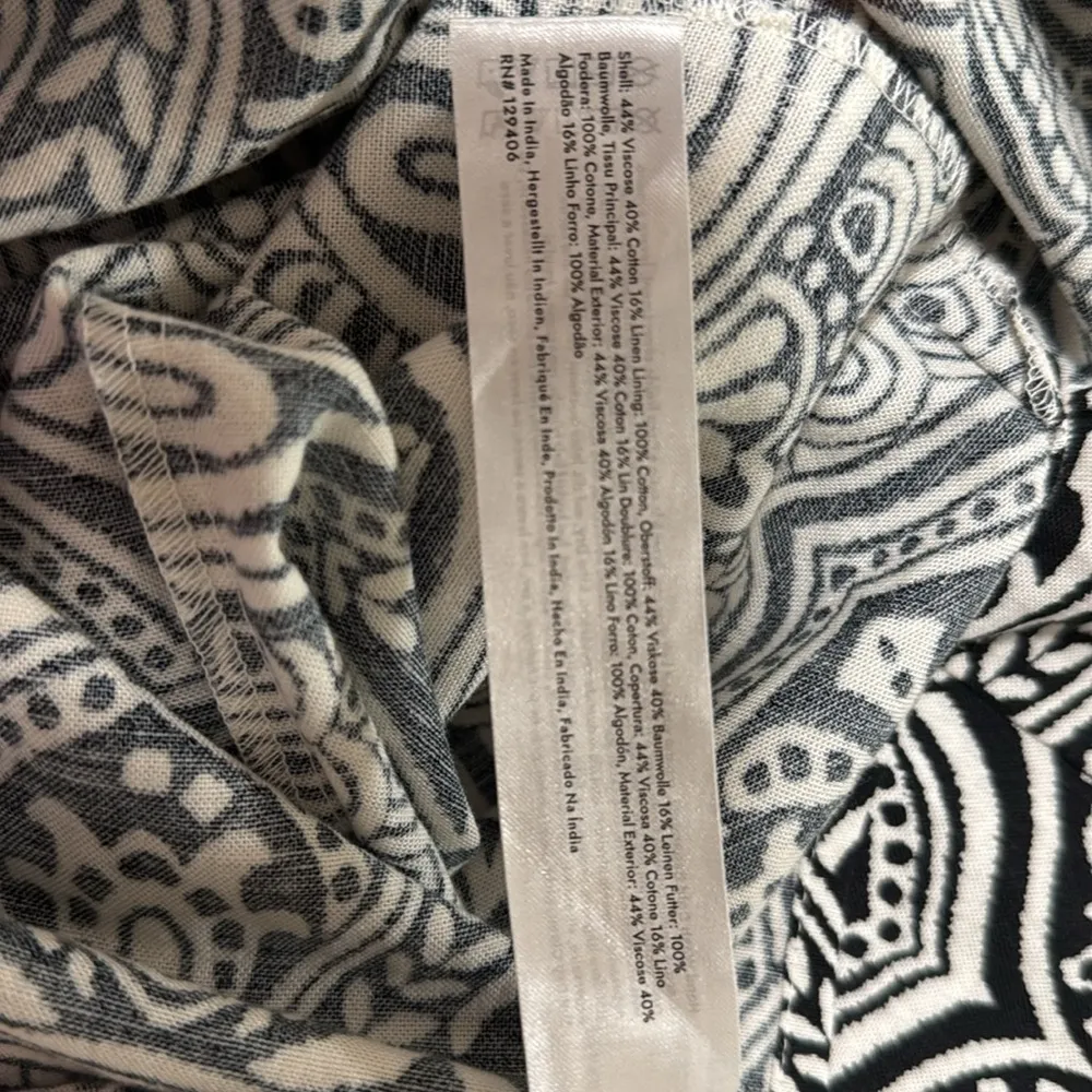 Venus Modern Folk Bicolor Deep V Dress woman size 10 slit front bottom beautiful - Image 8