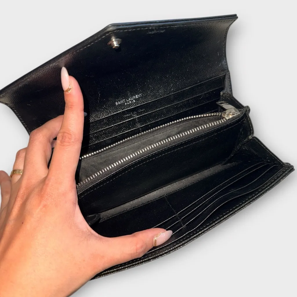 Saint Laurent YSL Grain de Poudre Wallet - ALL INCLUSIONS - Image 12
