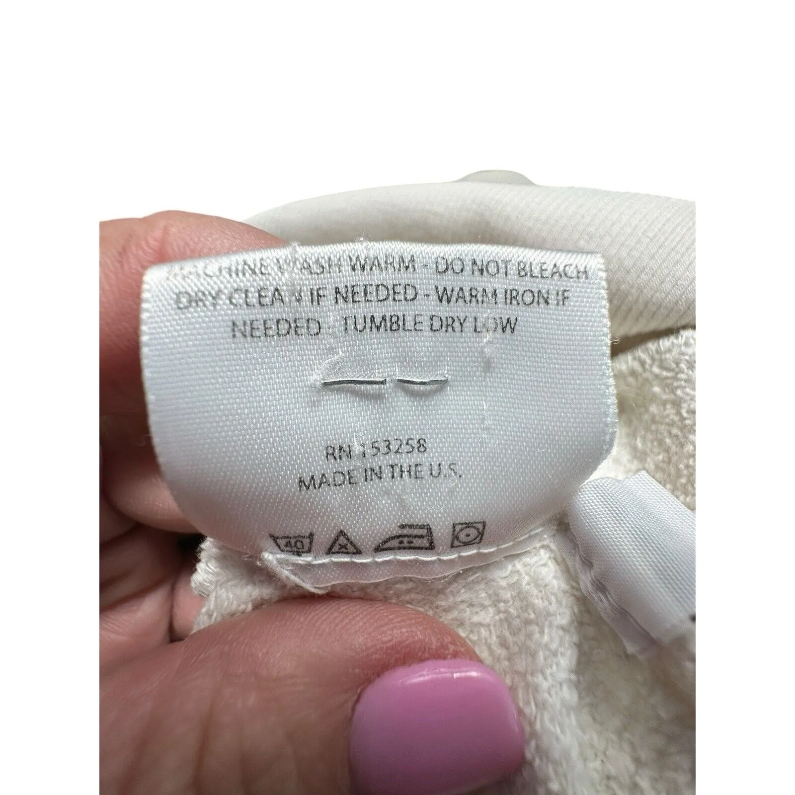 SPRWMN Revolve Sz Small Script Logo Hoodie Sweatshirt Cream Long Sleeve #KL11 - Image 9