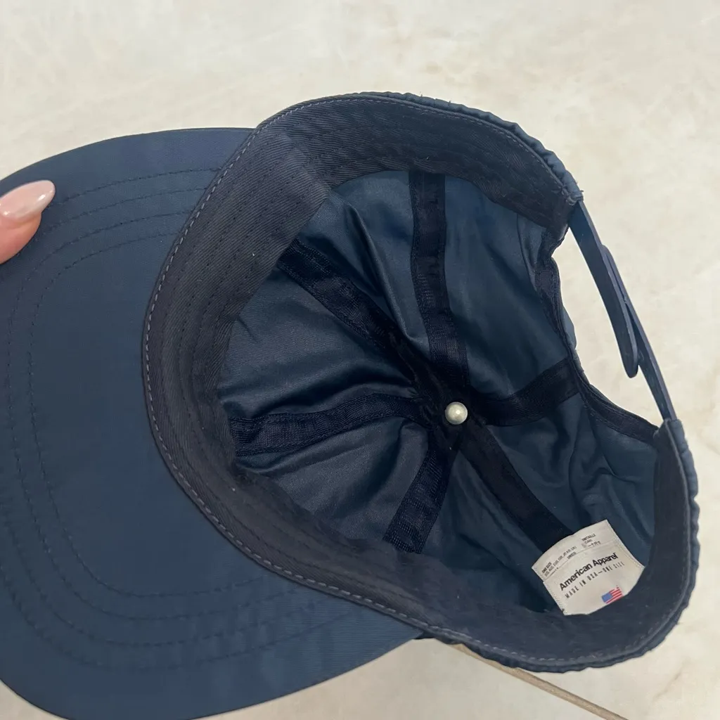 American Apparel Navy Blue Cap One Size - Image 4