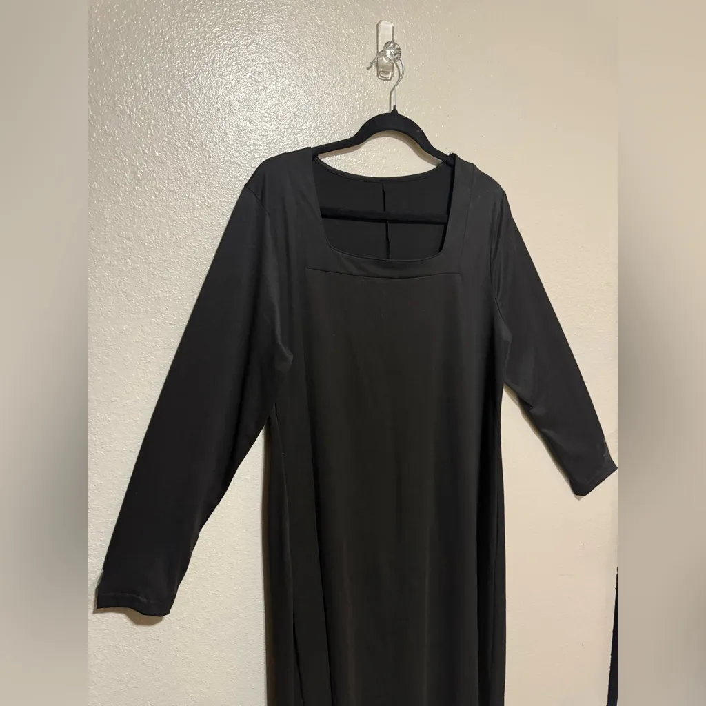 Casual Black Long Sleeve Dress Size 1X - Image 3