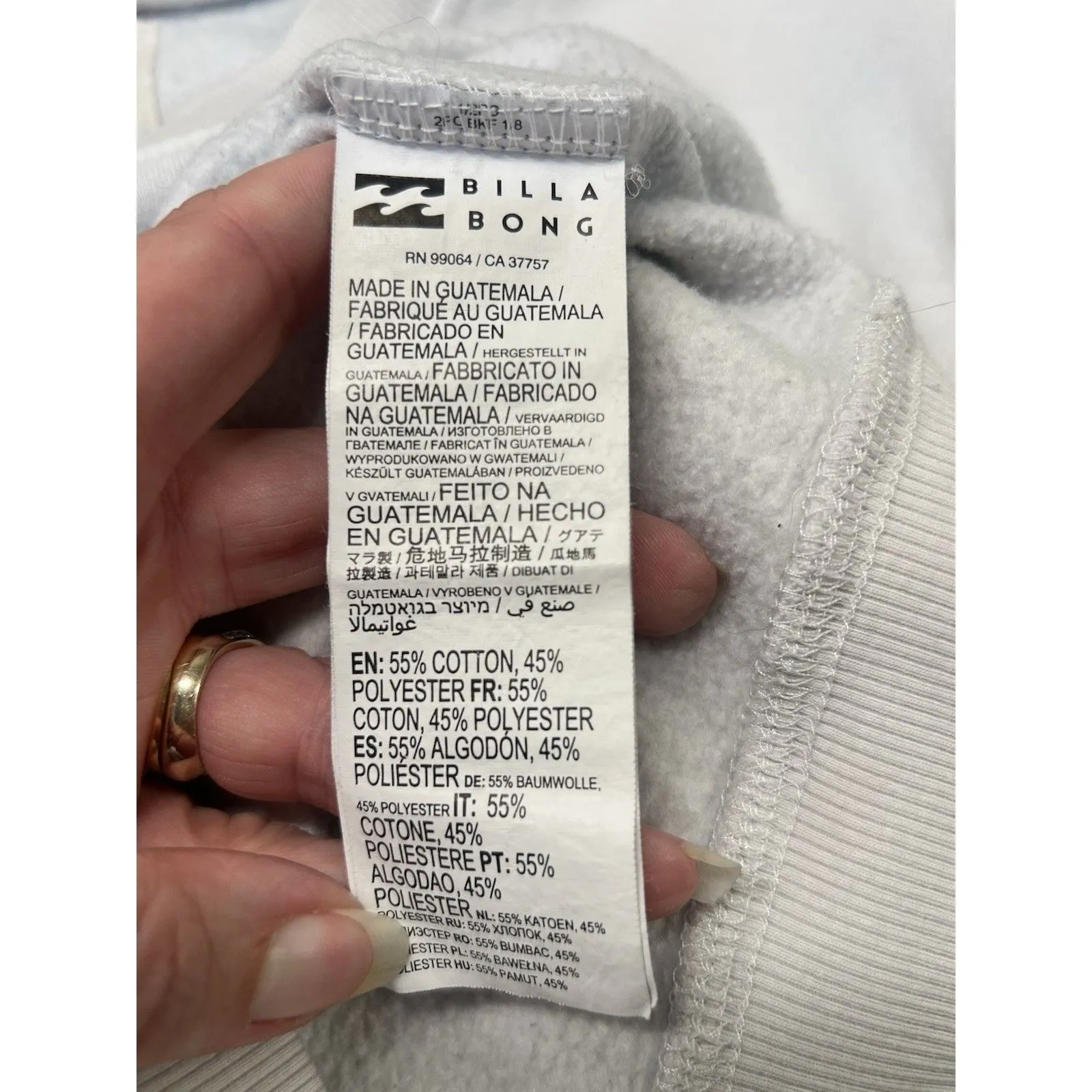 Billabong Vintage Womens 80-90s White Skeleton Surfer Crewneck Sweatshirt Sz XS - Image 9