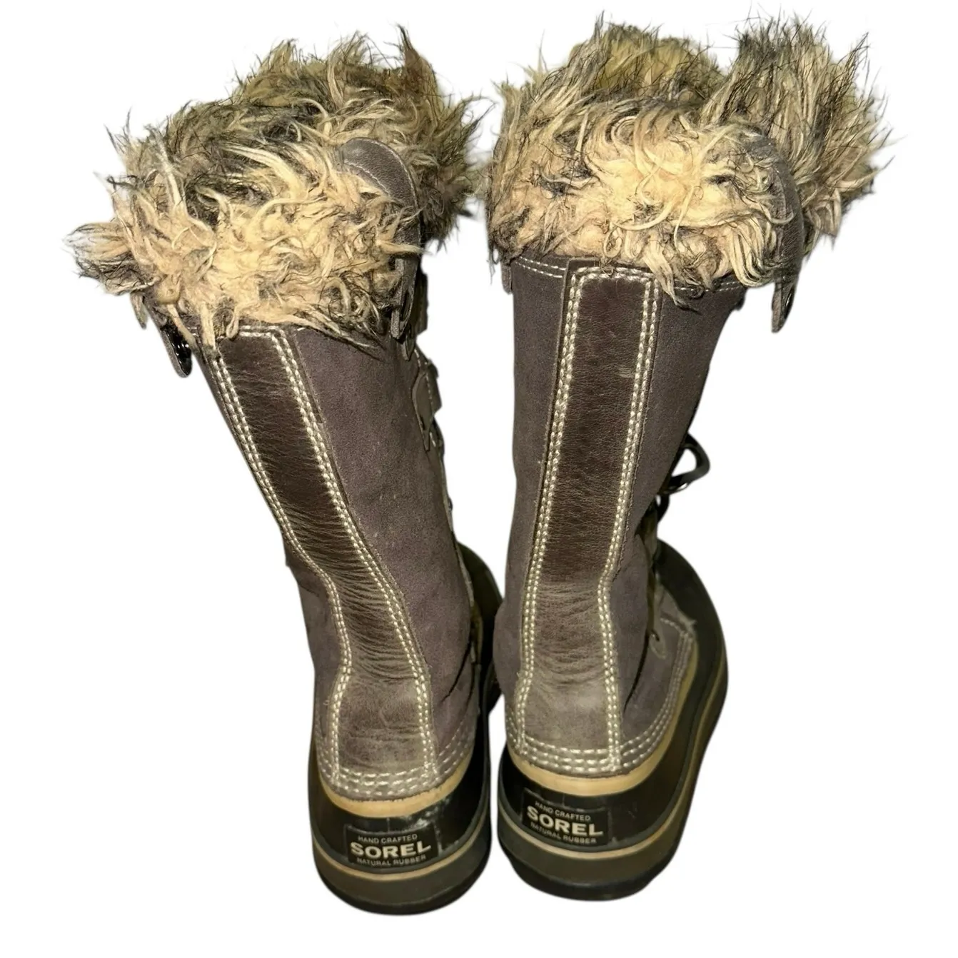 Sorel Joan of Arctic Waterproof Winter Boots Quarry & Black Size 6 - Image 4