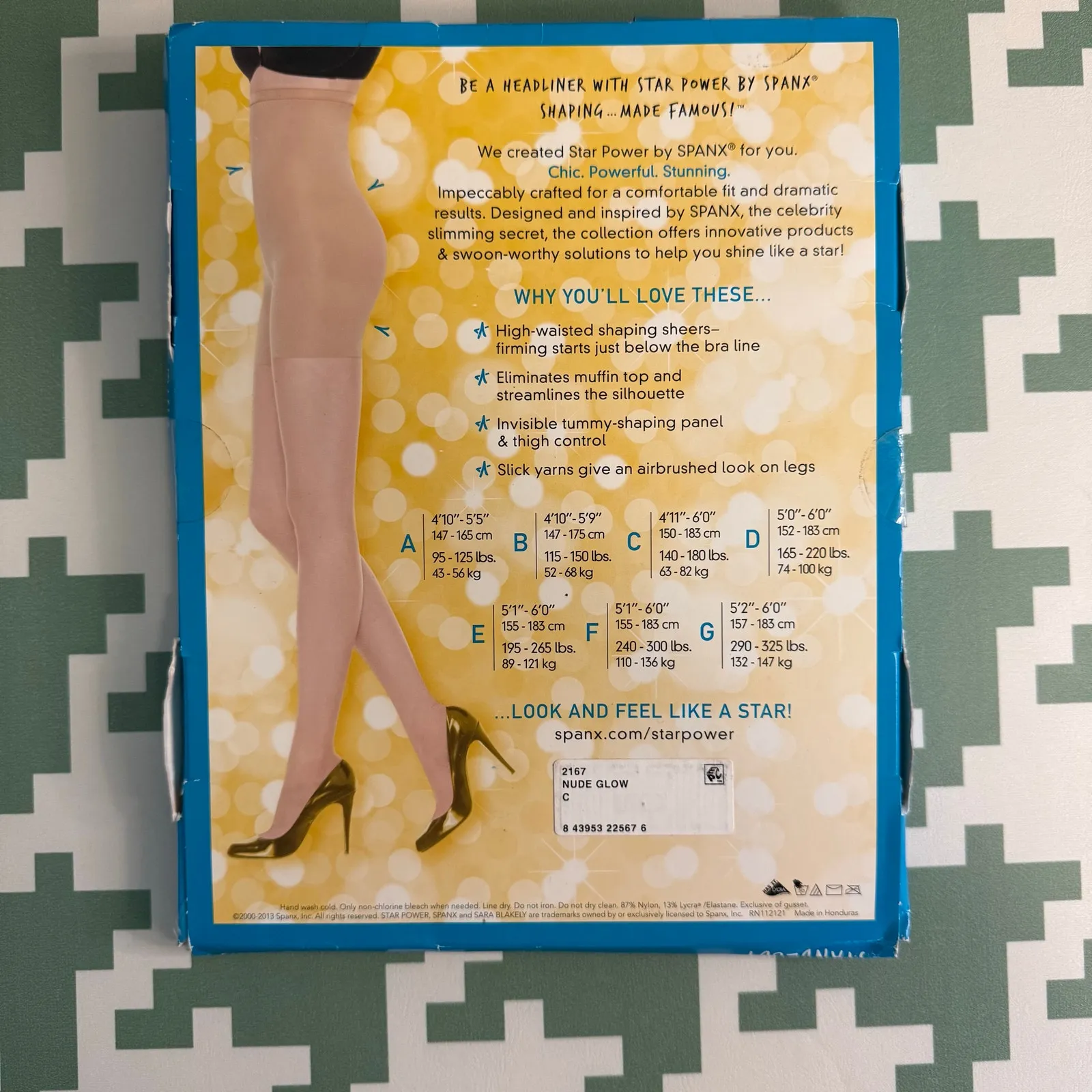 Spanx High Waisted Shaping Sheers Tights Pantyhose Hosiery Nude Glow Size C NWT - Image 3