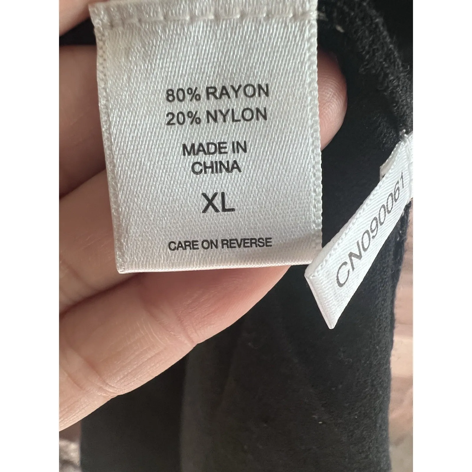 7Th Avenue Black dress XL long sleeves knit stretchy midi Classic Modest Office - Image 4