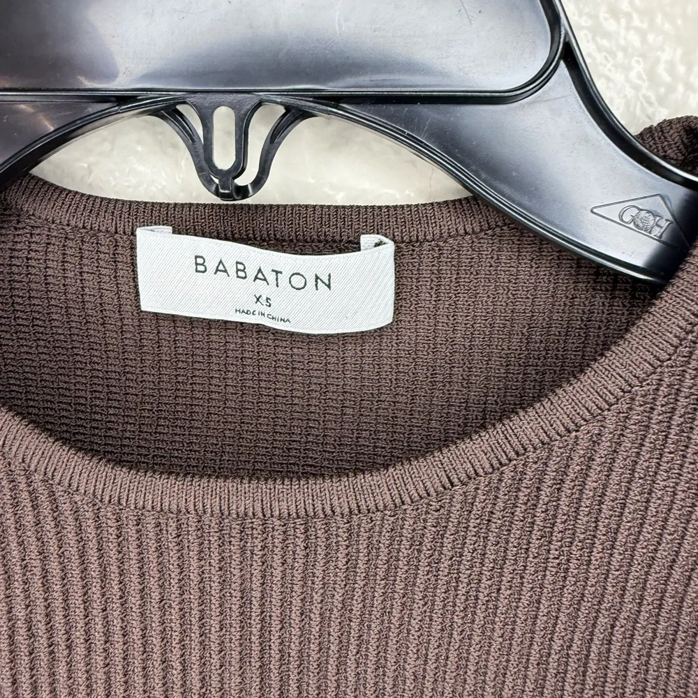 Aritzia Babaton SCULPT KNIT RACER CROPPED TANK size xs - Image 2