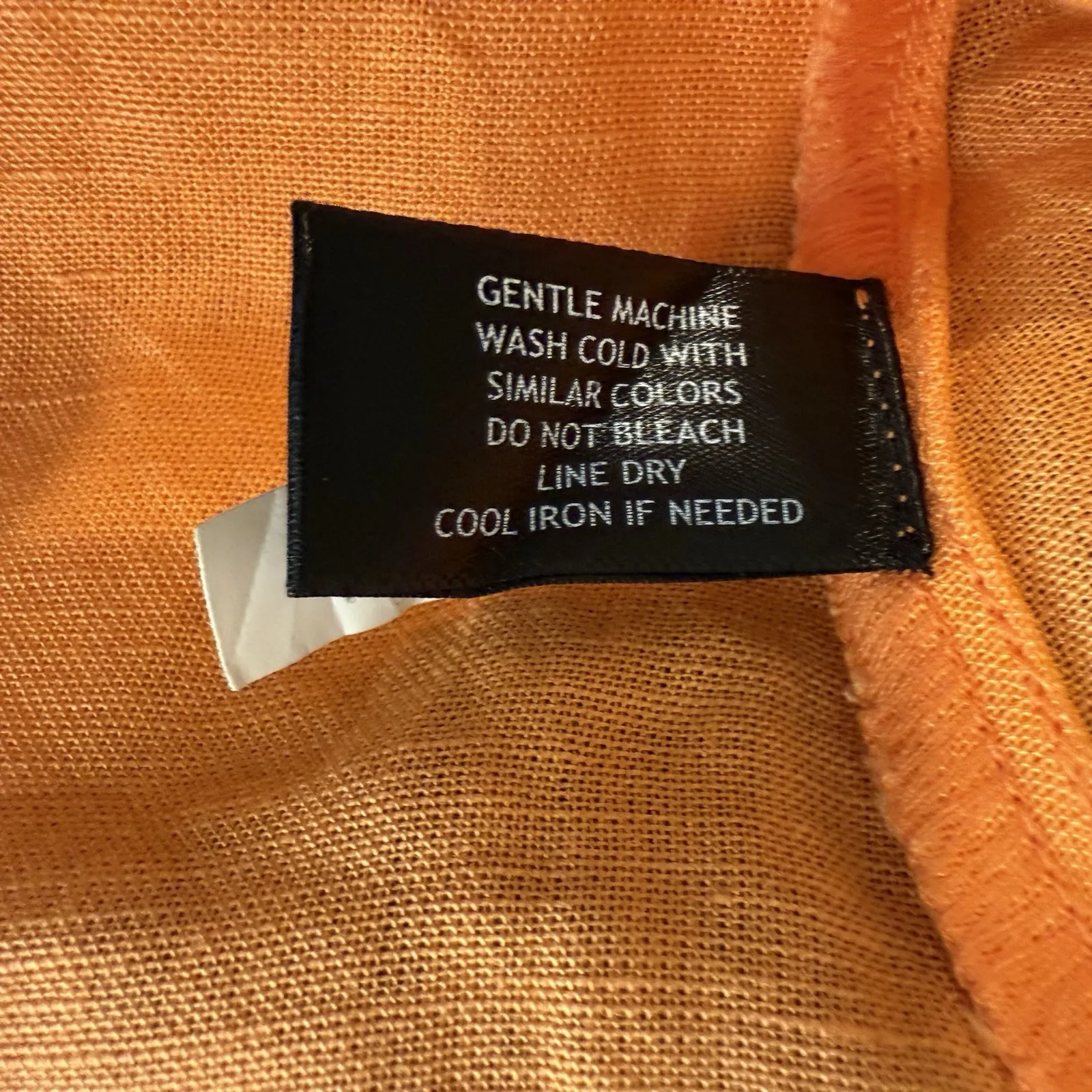 Boston Proper Linen Sleeveless Button Front Shirt Womens Size Small Orange‎ - Image 5