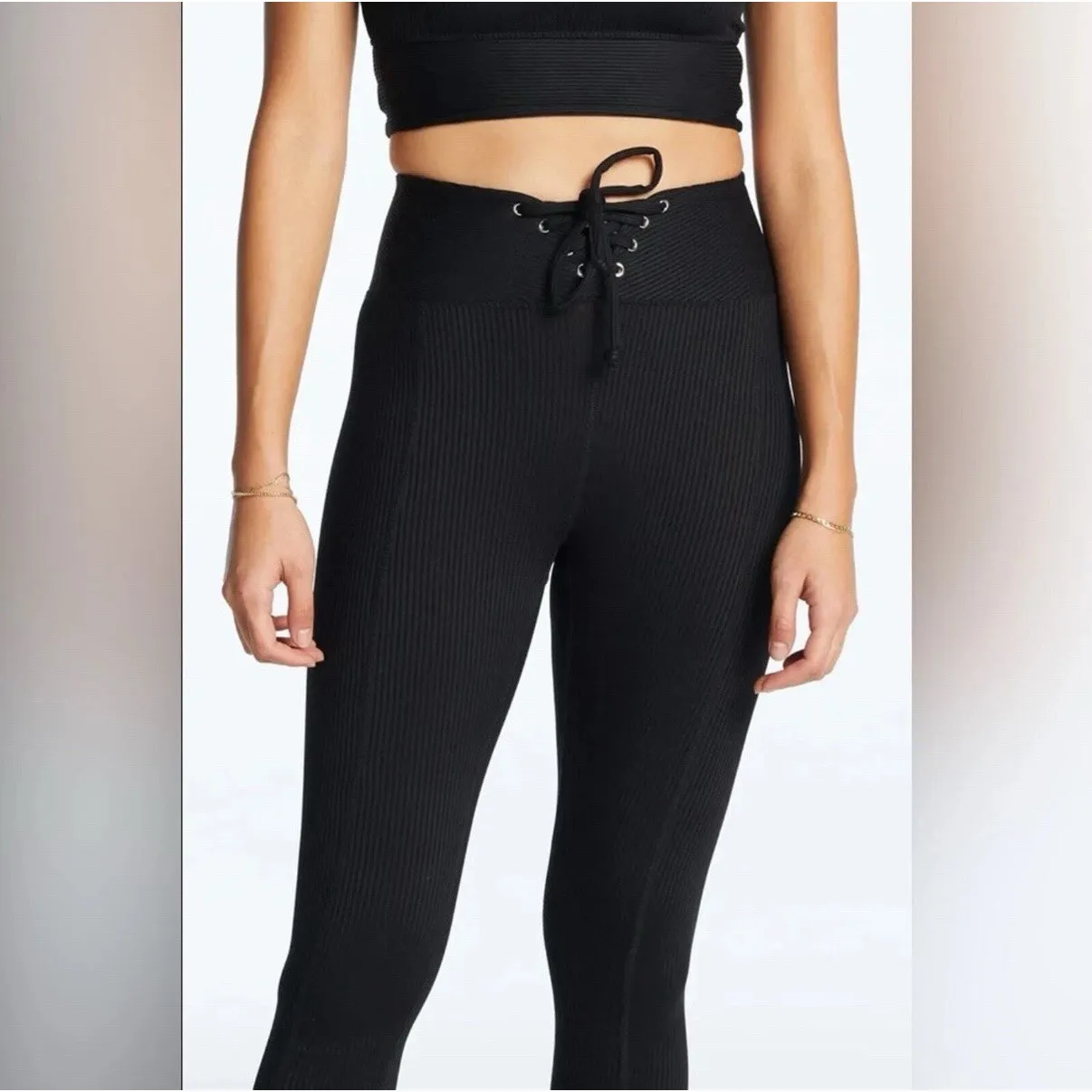 Year Of Ours Black Ribbed‎ Football Lace - Image 2