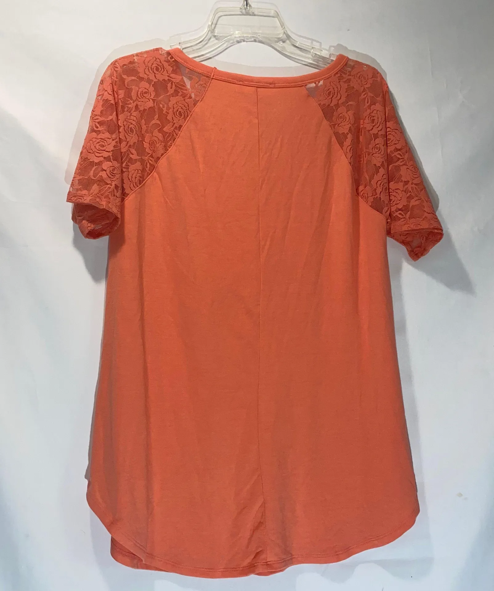 Zenana Coral Lace Top Women’s Large  - Image 5