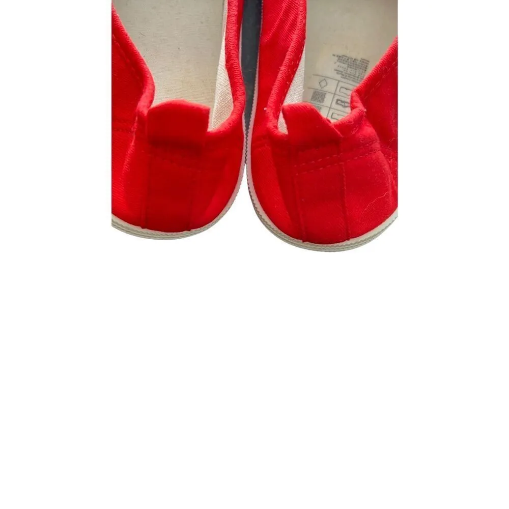 H&M red flat sneakers size 8.5 - Image 3