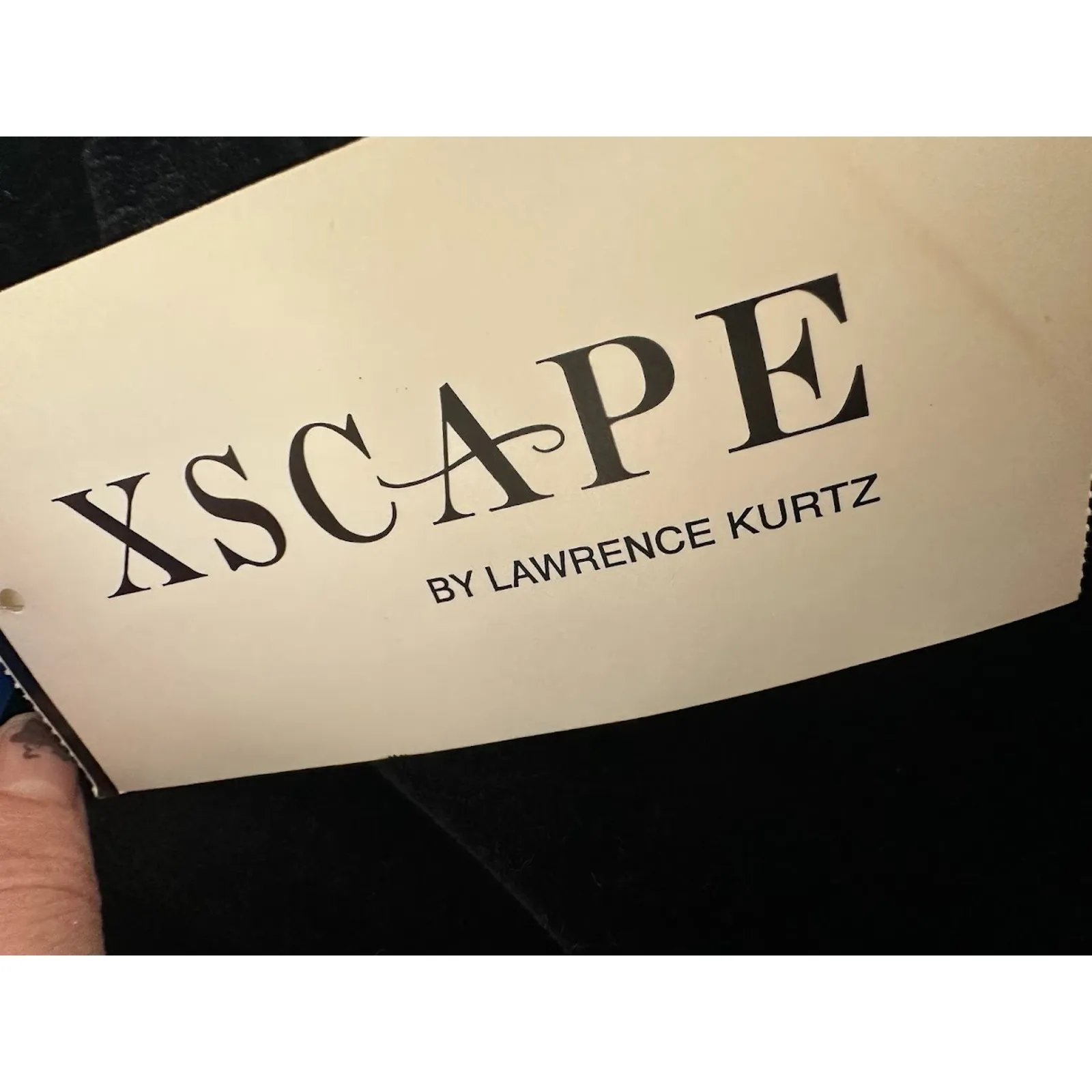 XSCAPE Black Velvet Maxi Skirt Whimsigoth Witchy Vamp Formal Y2K USA Size 1X - Image 6