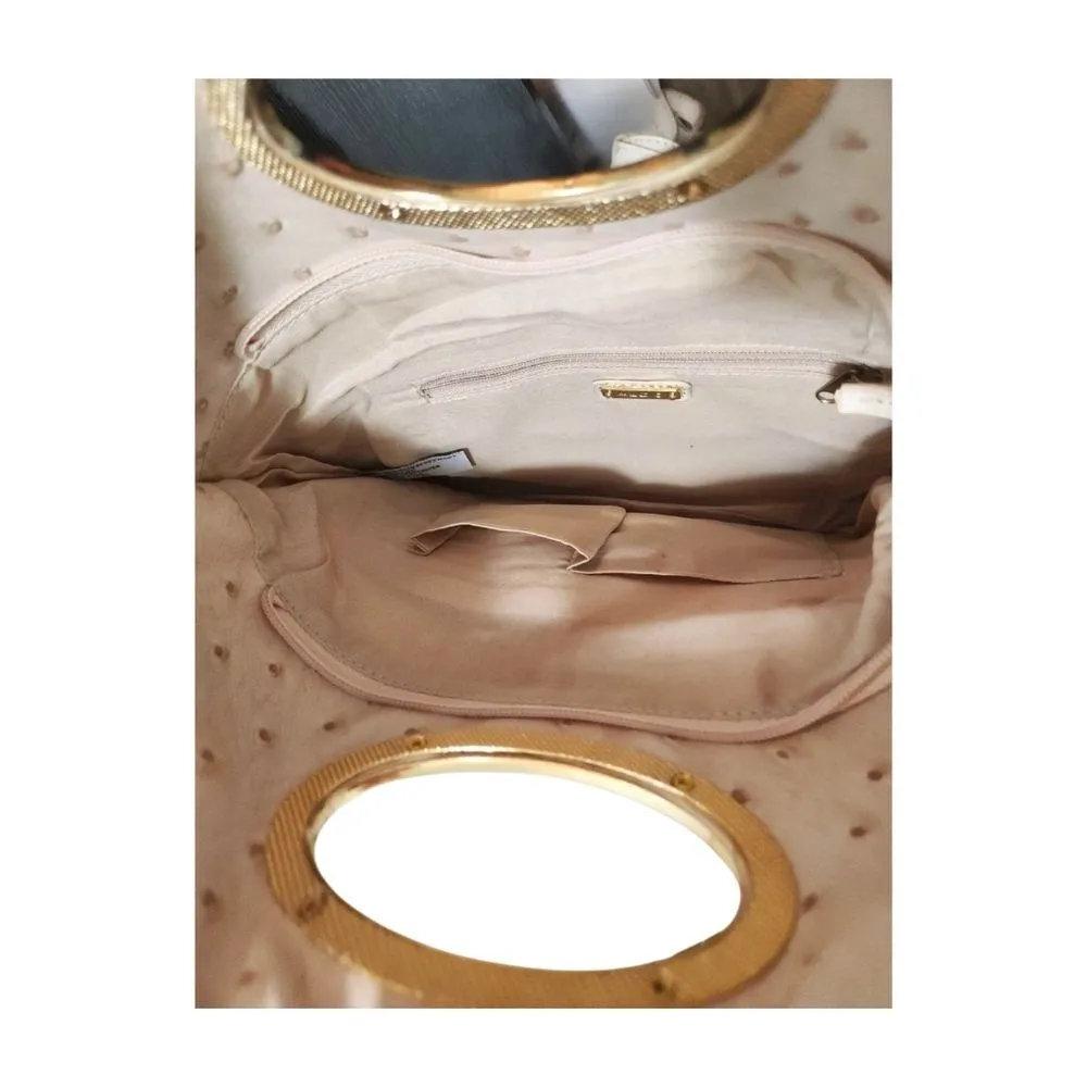 Aldo Faux Ostrich Leather Convertible Crossbody Purse - Image 6