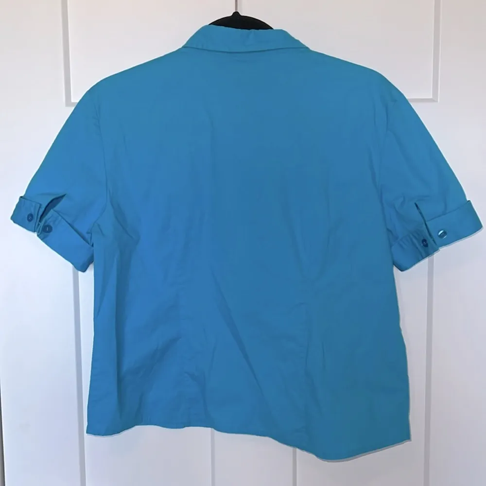 Mountain Lake Short Sleeve Blue Button Down - Image 2