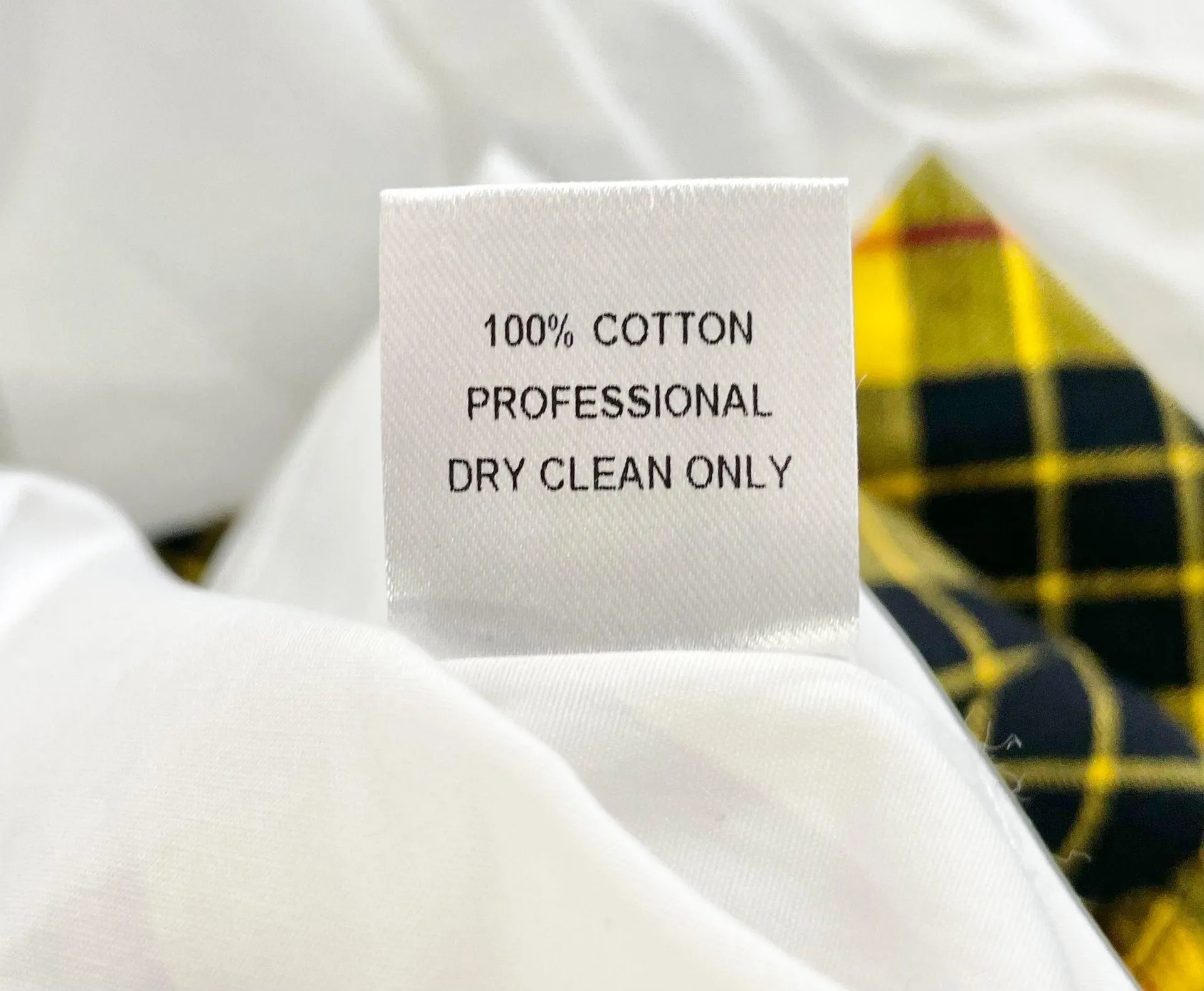 New  Plaid Bodice Overlay Button Down Shirt Monroe Yellow White - Image 16