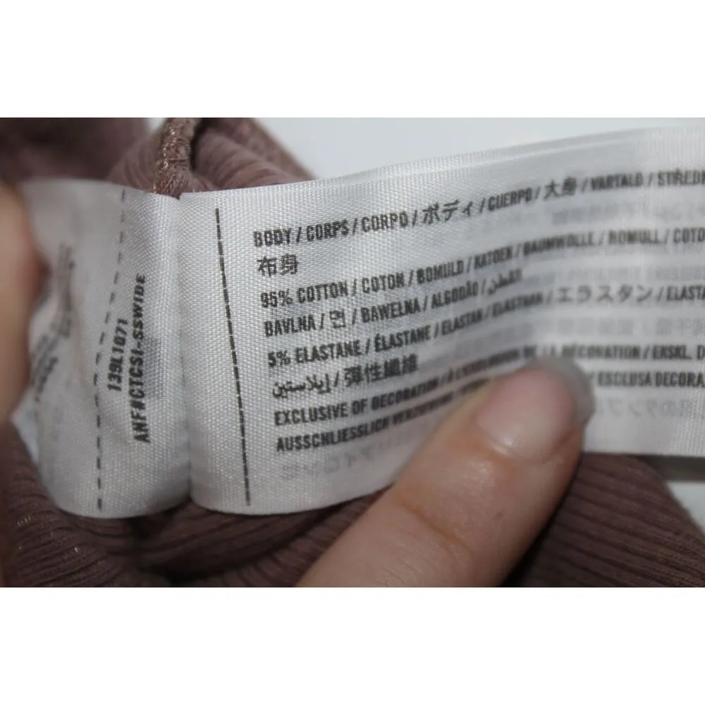 Abercrombie & Fitch Soft A&F Rib Brown Sleeveless Tank Top Size Extra Small XS - Image 4