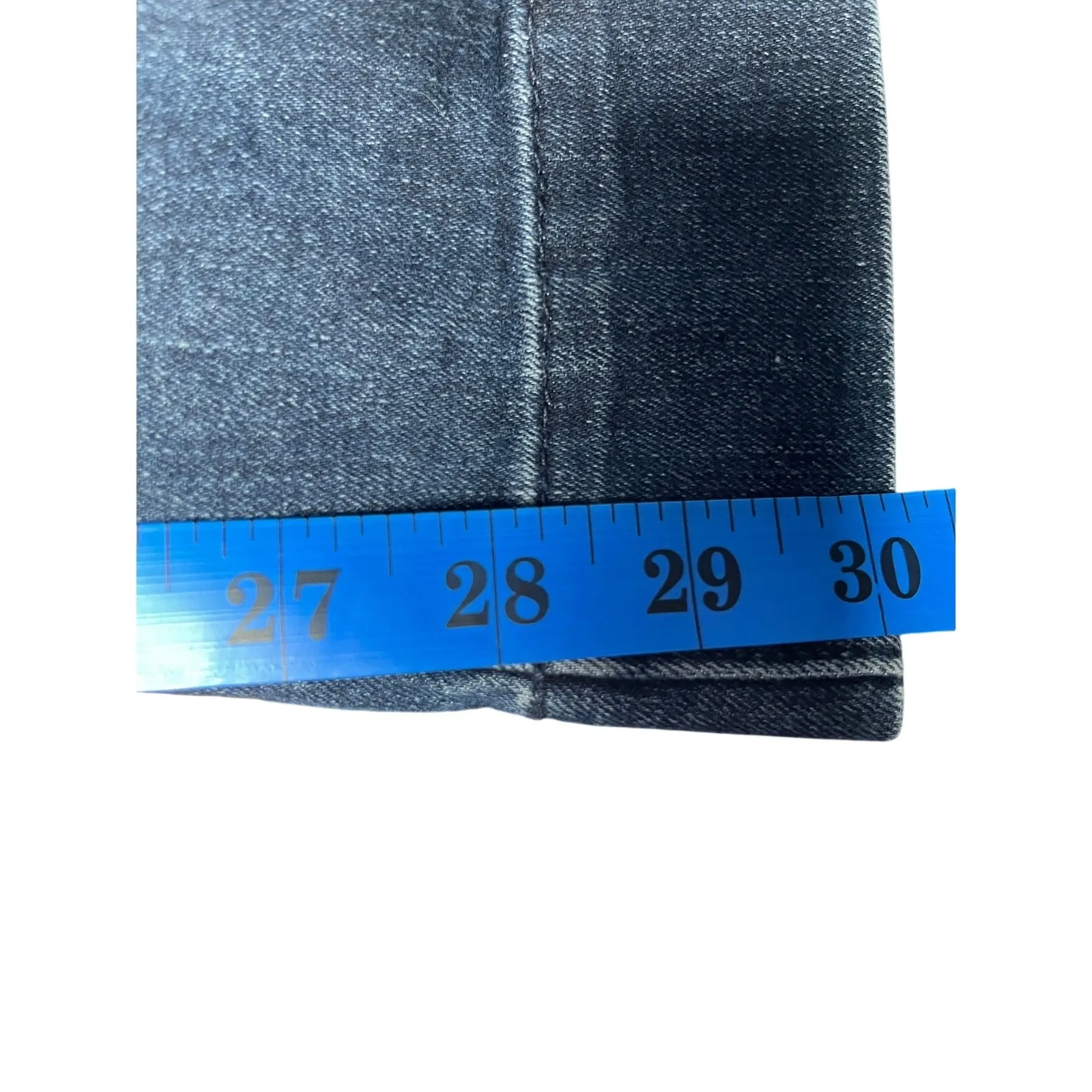 GAP 70s Retro Wide Leg Jeans 8/29 High Rise Dark Wash‎ Button Fly Flare - Image 9