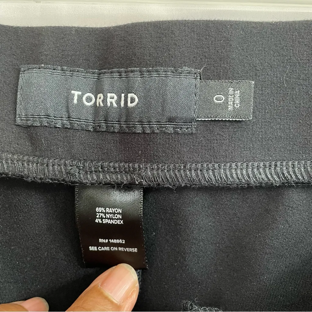 Torrid Black 0(Large) Ankle Pants Business Casual Career Work Minimalist Office - Image 5