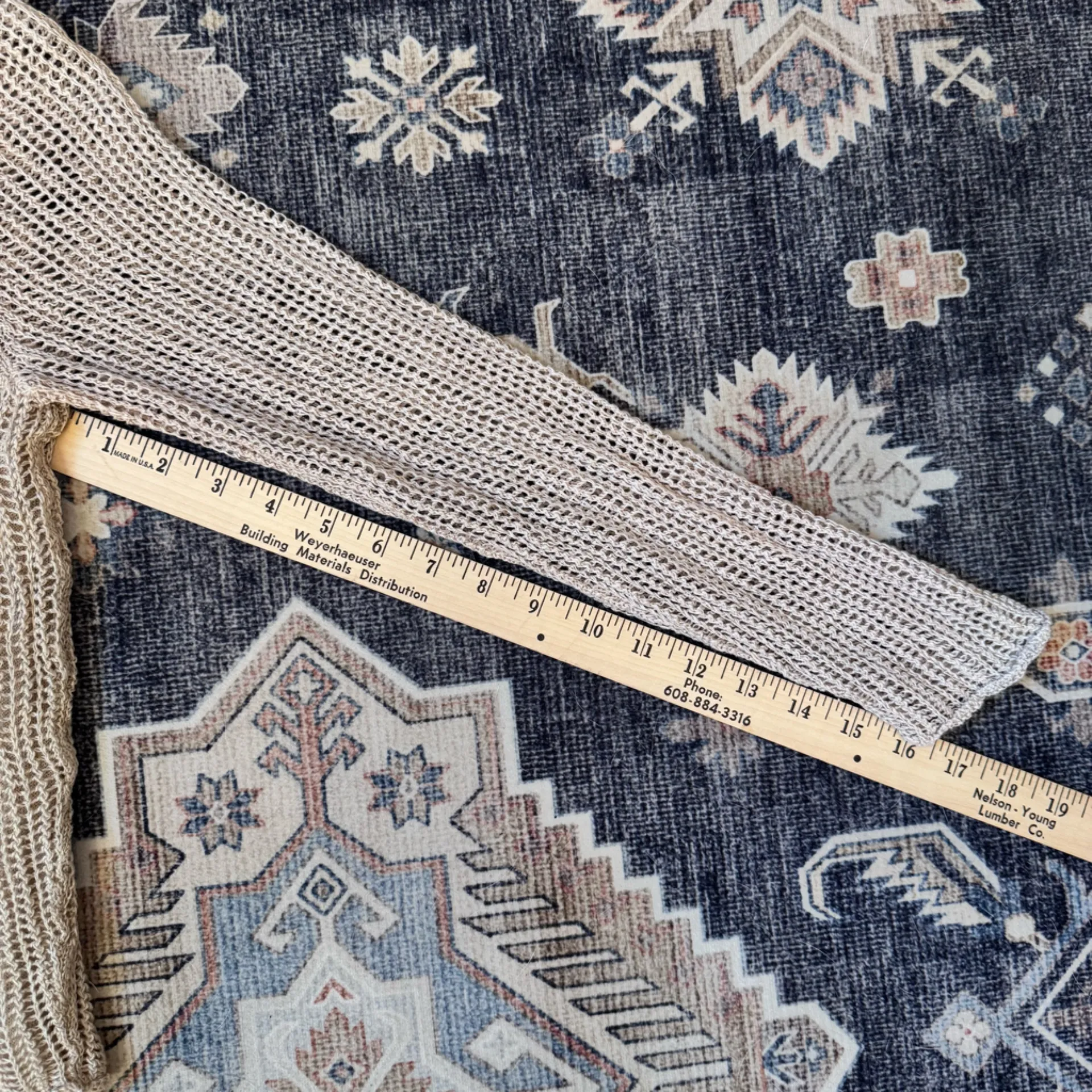 Eileen Fisher 100% Organic Linen Beige Knit Long Sleeve Women’s Size Small - Image 11