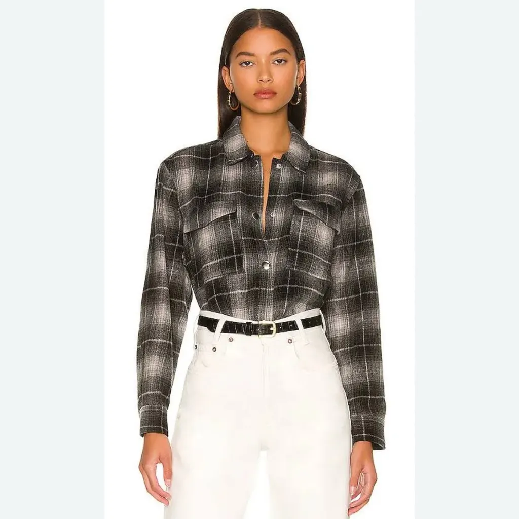 Rails Turner Jacket / Shacket in Ash Pearl Plaid S - Image 5