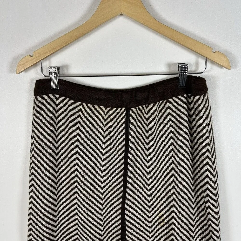 Vintage Altra Made In Italy MerinoWool Sweater & Skirt Set Brown Women’s Size 10 - Image 13