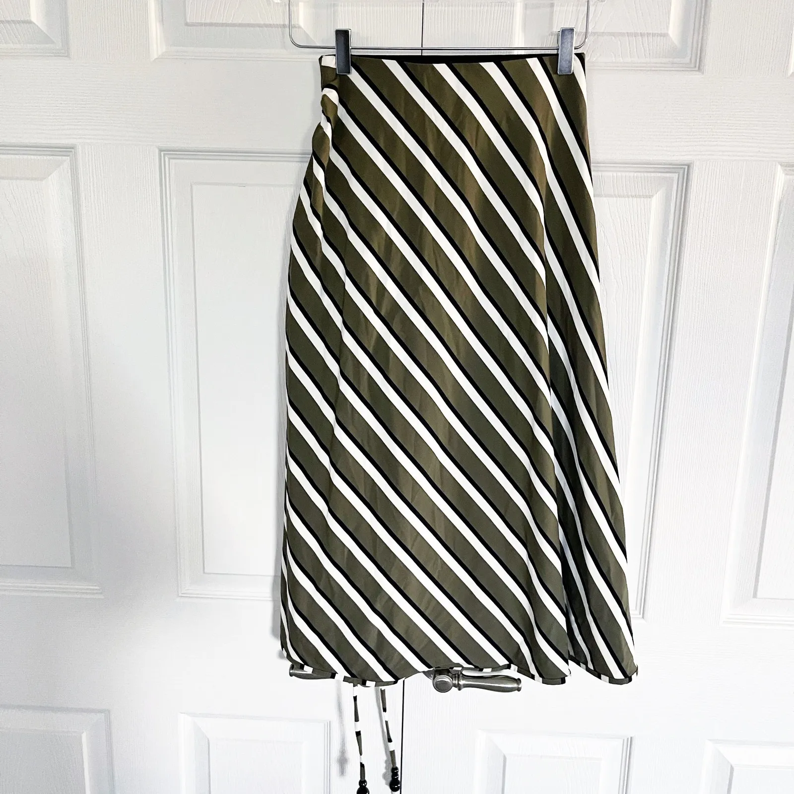 Solid & Striped Ruched Striped Stretch-Jersey Skirt - Image 8