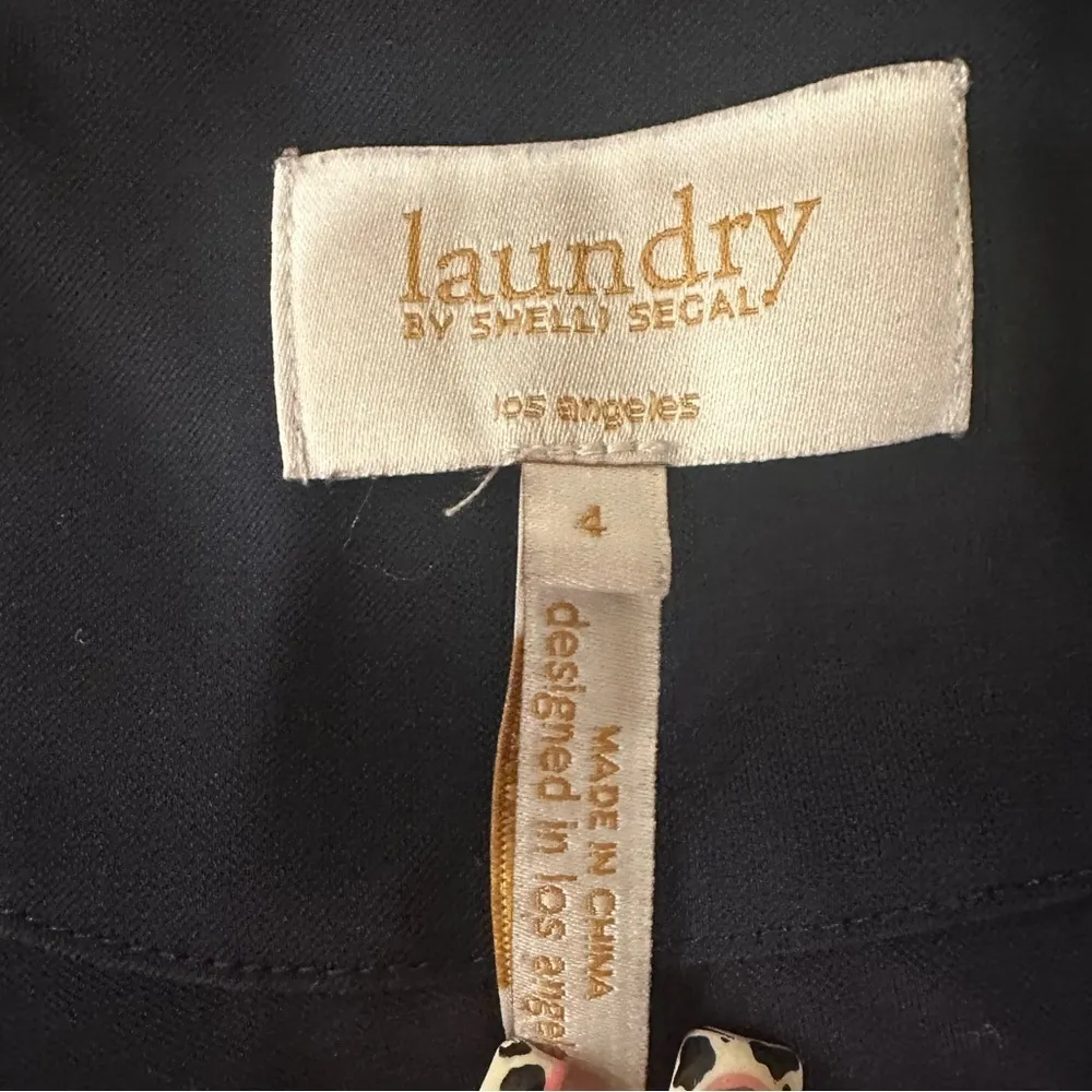 EUC Laundry by Shelli Segal blue Motocycle style  jacket with ZIPUP - Image 10