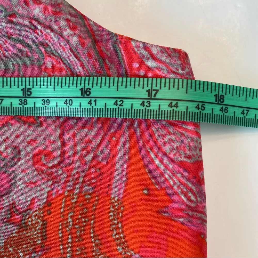 CAbi Pink Jubilee Paisley Tank Top Sleeveless Layered Top Tank Blouse Print - Image 10