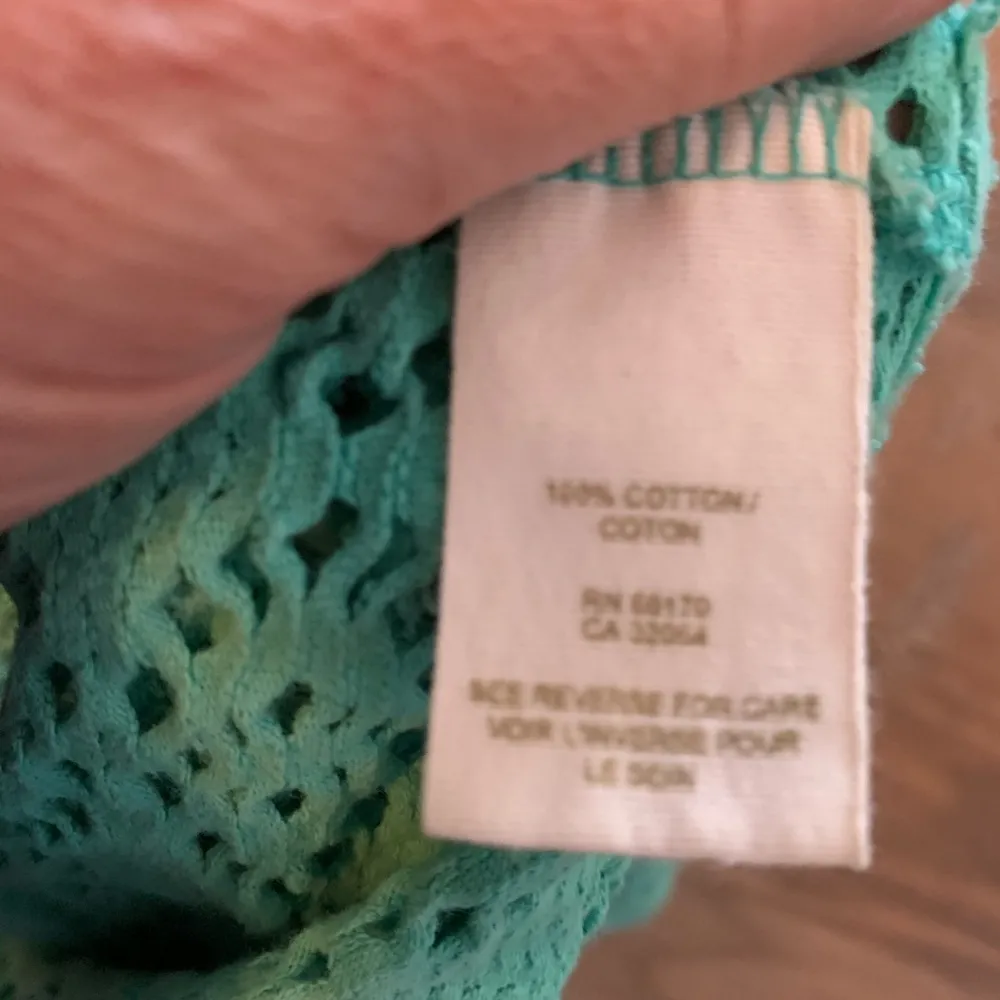 Free People Beach Crochet Mint Swim Cover Up Tunic Women’s Size XS X-Small EUC - Image 11