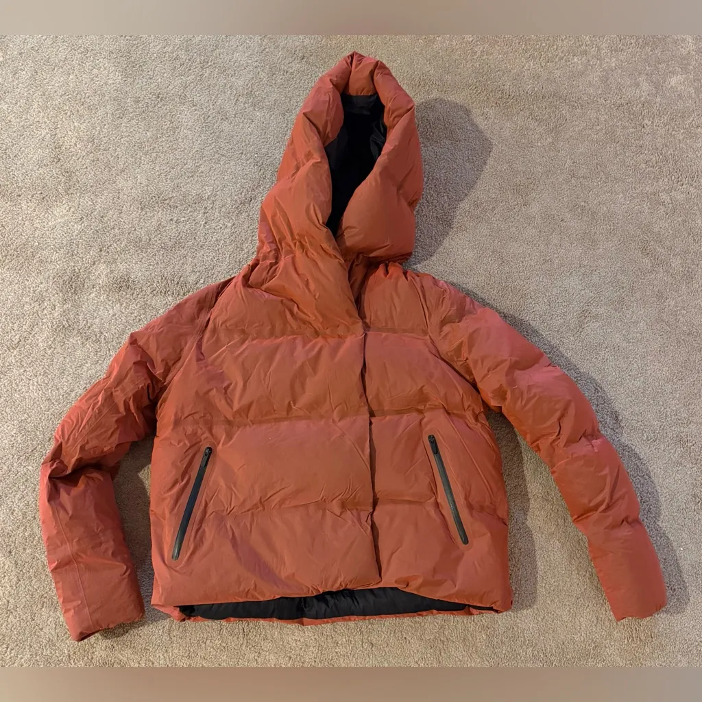2019 Lululemon Cloudscape Wrap Short Coat Jacket Burnt Umber Size 8 Rare Retired - Image 10